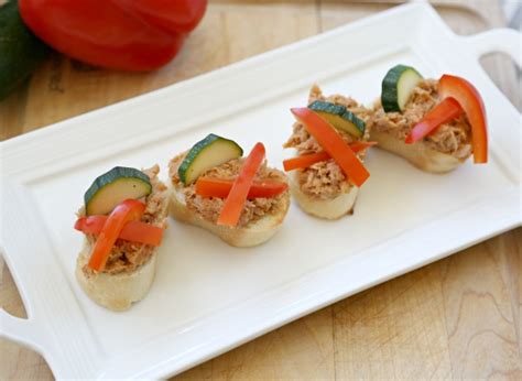 Hot Buffalo Tuna Crostini - Clever Housewife