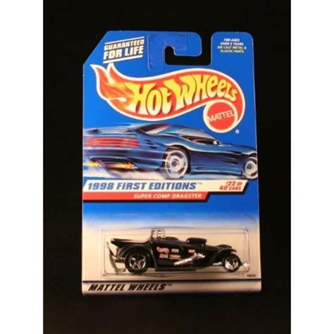Voiture Electrique HOT WHEELS F1QH8 Super COMP Dragster Black 1998 First Editions Series 22 Of 4