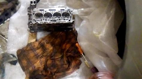 Снятие гбц, замена поршневых колец на 4g15 GDI. Сборка - YouTube