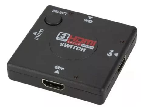 Chaveador Comutador Hub Hdmi X Switch P Hd Divisor Tv