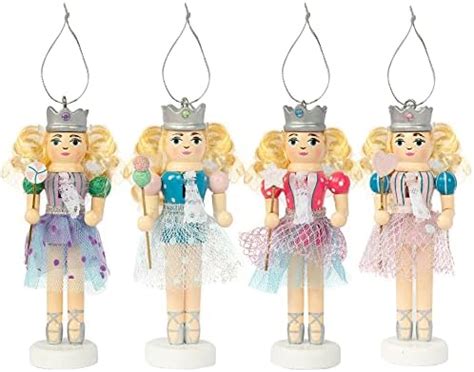 Amazon Jetec Pieces Christmas Nutcracker Ornament Set Wooden