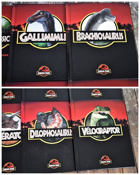 Jurassic Park The Movie Book Collection Set Of 8 Hardcovers Etsy