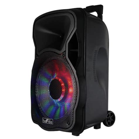 BEFREE SOUND 12 in. 2500-Watt Bluetooth Rechargeable Portable Party PA ...