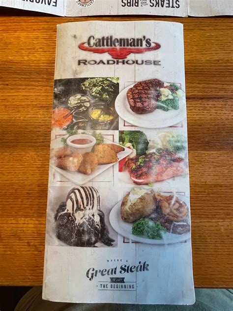 Menu At Cattleman S Roadhouse Steakhouse Mount Sterling