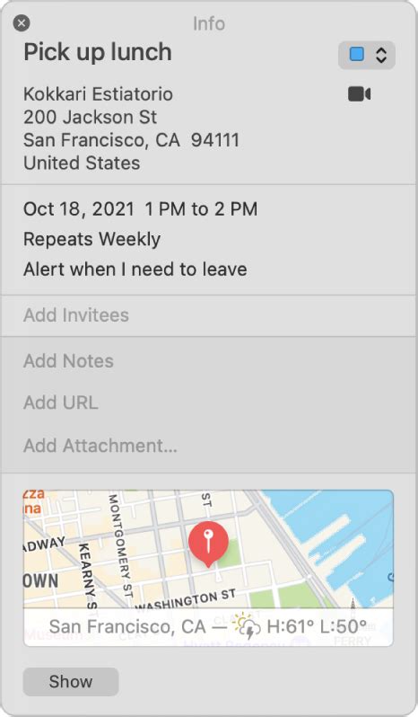 Calendar User Guide for Mac - Apple Support