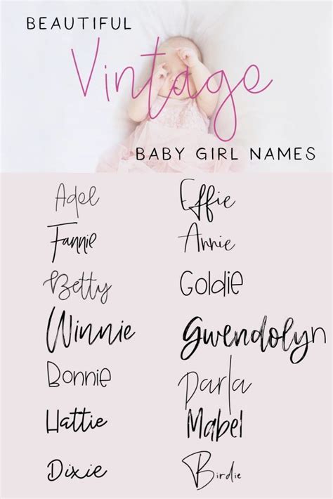 75 Vintage Baby Girl Names Your Old Fashioned Soul Will Love A Life