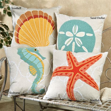 Washed Ashore Beach Themed Decorative Pillows