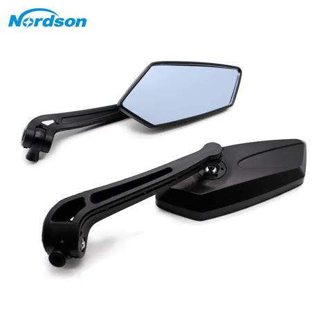 Nordson Universal 8mm 10mm Motorcycle Mirror Black Rear View Mirrors