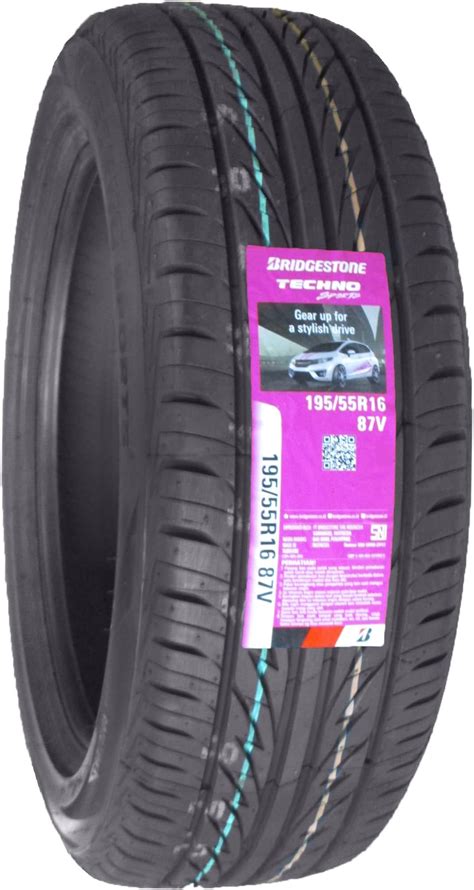 Amazon.co.jp: BRIDGESTONE(ブリヂストン) タイヤ サマータイヤ 1本 TECHNO SPORTS 195/55R16 ...