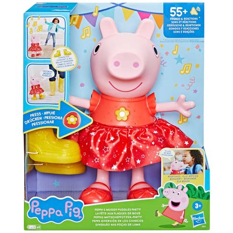 Peppa Pig Peppa's Muddy Puddles Party Doll | Smyths Toys UK