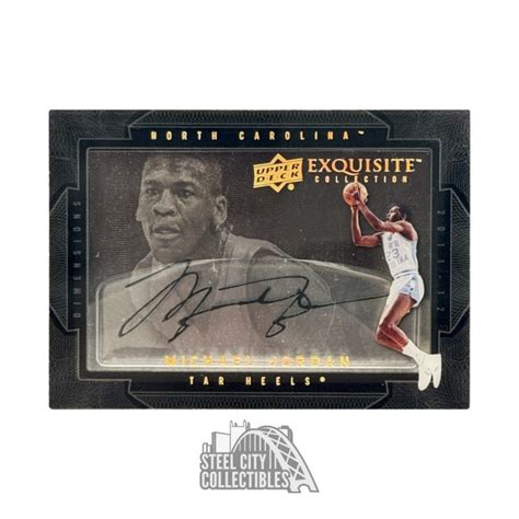 Michael Jordan 2011 12 Upper Deck Exquisite Dimensions Autograph Card