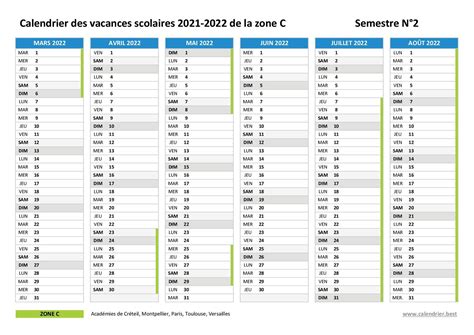 Vacances Scolaires Paris Dates Et Calendrier Scolaire