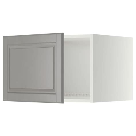 Metod Top Cabinet For Fridge Freezer White Bodbyn Grey X X Cm Ikea