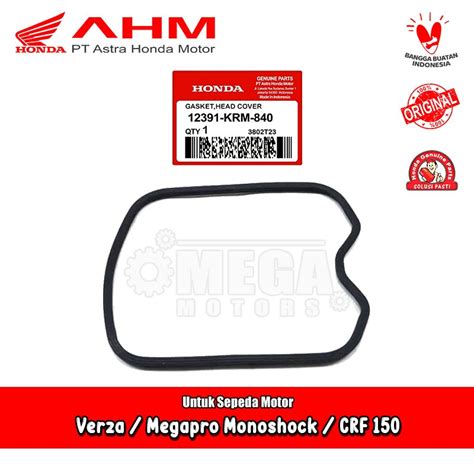 Jual Gasket Head Karet Tutup Deksel Honda Megapro Monoshock Verza CRF