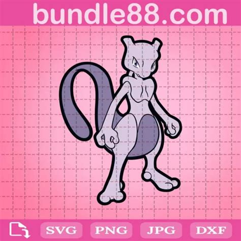 Pokemon Mewtwo Svg SVG PNG DXF EPS Cricut Files July 2024