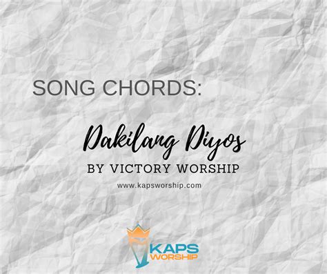 Dakilang Diyos Chords – Victory Worship – Kaps Worship