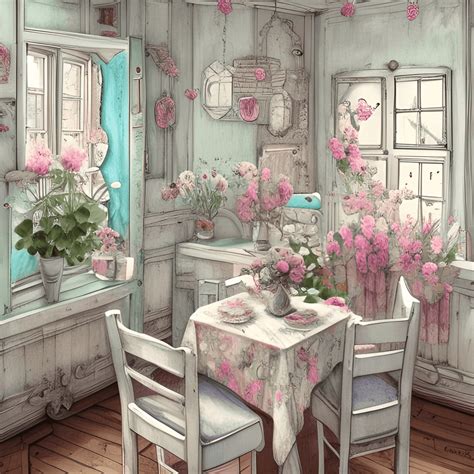 Cute Shabby Chic Dining Room Creative Fabrica