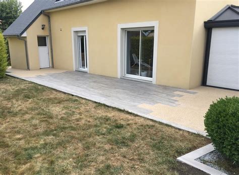 Cr Ation Terrasse En Gr S C Rame Min Ralstar Et Terrasse Sur Plots