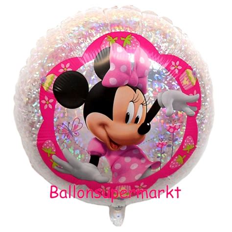 Minnie Maus Holografischer Luftballon Aus Folie Ohne Helium Ballongas