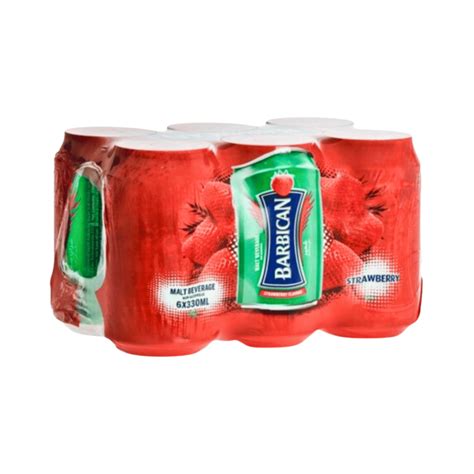 Barbican Non Alcoholic Malt Beverage Strawberry Flavor 6x330ml Al