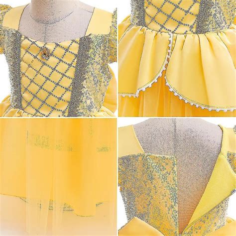 Beauty And The Beast Cosplay Jurk Meisjes Belle Prinses Fancy Dress Up