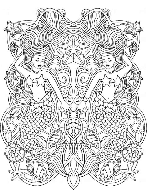 Color Therapy Sirens Coloring Pages Adult Coloring The Originals