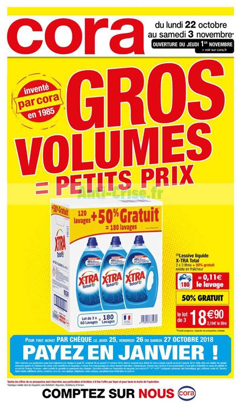 Catalogue Cora Du 11 Octobre Au 17 Novembre 2018 Gros Volumes