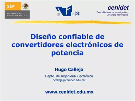 Ppt Dise O Confiable De Convertidores Electr Nicos De Potencia