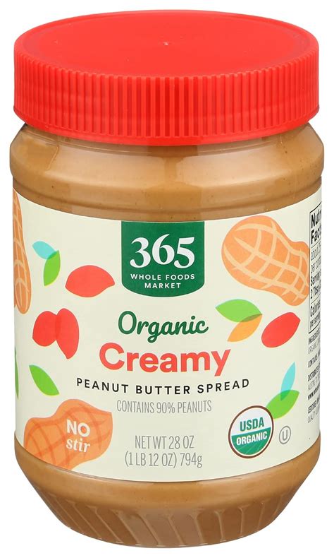 Amazon 365 By Whole Foods Market Peanut Butter Creamy Organic