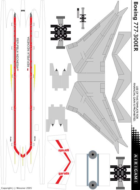 Garuda Indonesia Papercraft