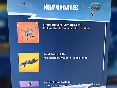 Fortnite Battle Royale To Add Shopping Carts