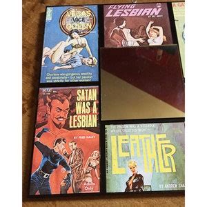 Lesbian Pulp Wall Mirror Retro Vintage Pin Up Paperback Pulp Fiction Kitsch New Design Etsy