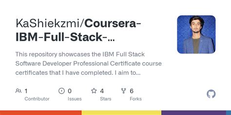 GitHub KaShiekzmi Coursera IBM Full Stack Software Developer