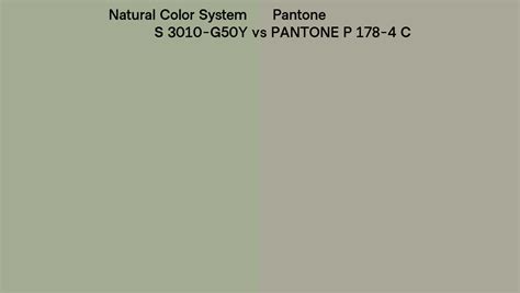 Natural Color System S 3010 G50y Vs Pantone P 178 4 C Side By Side