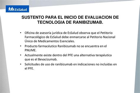 EvaluaciÓn De TecnologÍa Sanitaria Eficacia Y Seguridad De Ranibizumab