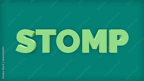 3D Text Stomp Logo Opener Stock Template | Adobe Stock