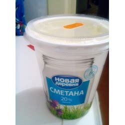 Отзыв о Сметана Новая деревня 20% | Хорошая сметана.