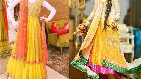 Latest Bridal Mehndi Dresses Designs Collection For Pakistani Stylish