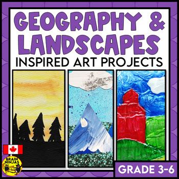 Geography and Landscapes Inspired Art Projects by Brain Ninjas | TPT