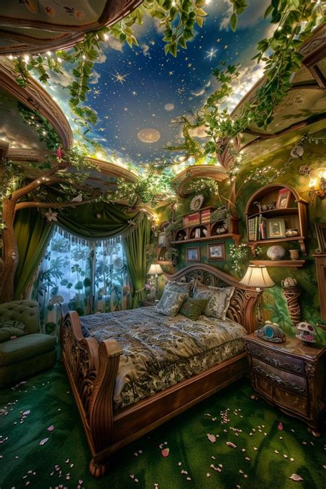 Escape To Enchantment Tour A Whimsical Nature Themed Bedroom Oasis