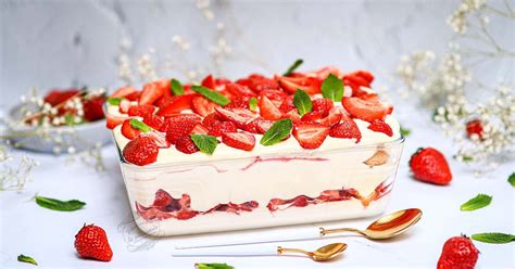 Tiramisu aux fraises Recette facile de Il était une fois la