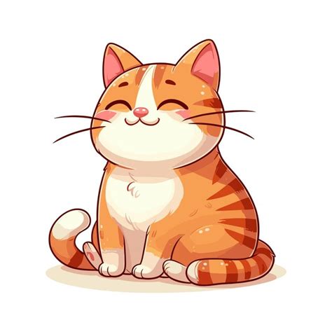 Premium Vector Cute Cat Cartoon Vector On White Background