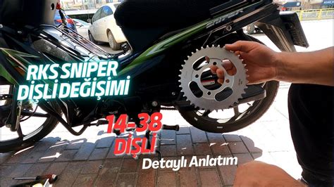 RKS SNİPER PRO X 50cc Dişli Değişimi 14 38 Rks Easy Pro dişli