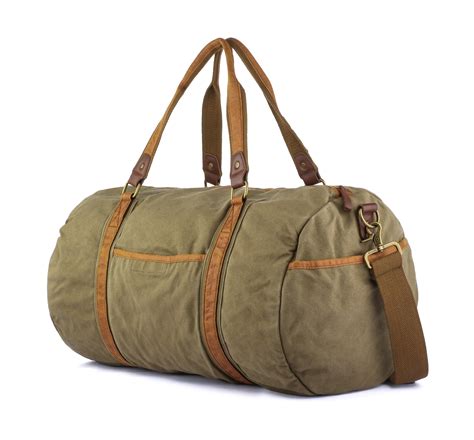 Gootium Vintage Canvas Duffle Bag Carry On Weekender Sports Gym Bag 28l Army Green Walmart