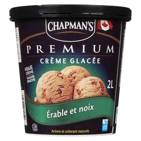 Chapman s Crème glacée premium érable et noix 2L Plaisirs laitiers