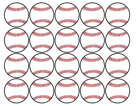 Baseball Template Printable - Template LAB