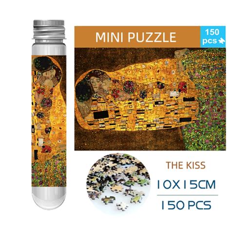 El Beso Gustav Klimt Mini Puzzle Piezas Puzzleshop