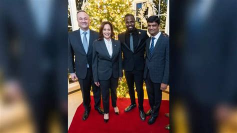 Indian delegation from Shyamala Gopalan Educational Foundation meets US VP Kamala Harris in ...