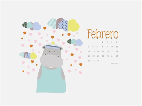 Calendario Descargable Febrero Silo Creativo