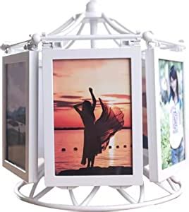 Amazon SURPRIZON White Rotating Ferris Wheel Picture Frame